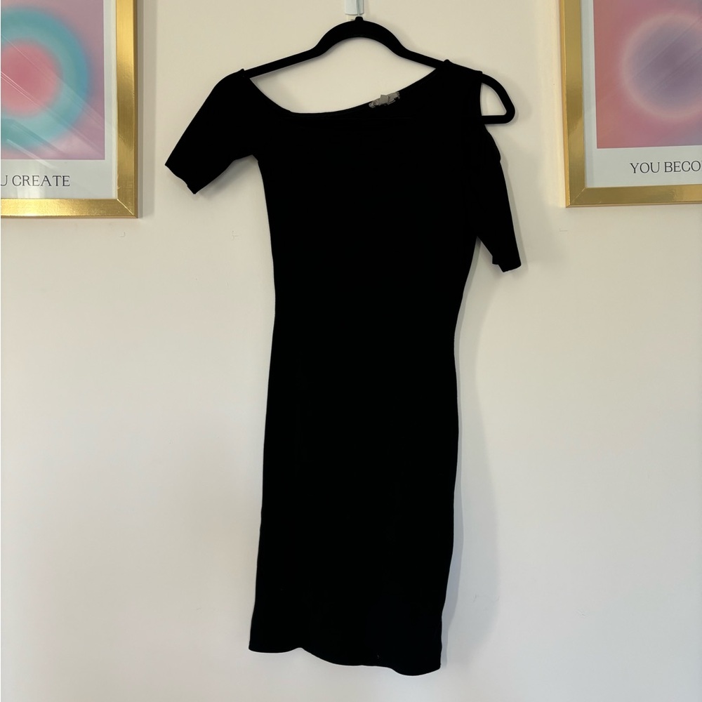 Helmut Lang black mini dress